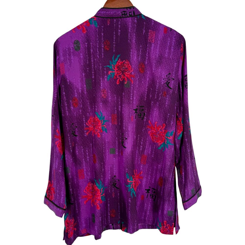 NEW NWOT Additions by Chicos Sz LARGE 2 Japanese Asian Blouse Shirt Top Artsy - Picture 9 of 9